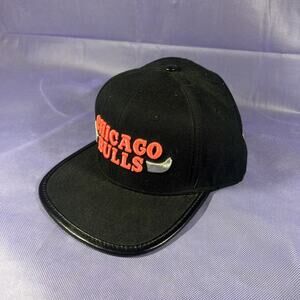 Chicago Bulls Pro Standard Hat W/ Leather Hot Pink And Black